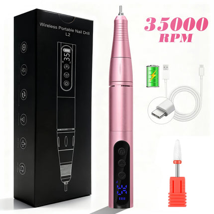 Nail Essentials 35k RPM Rechargeable Portable USB Nail Drill Machine - Nail Essentials - Maange - Mad Fly Essentials