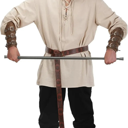 Costume Men Medieval Viking Top Pants Pirate Outfit - Costume - Costumes Plus - Mad Fly Essentials
