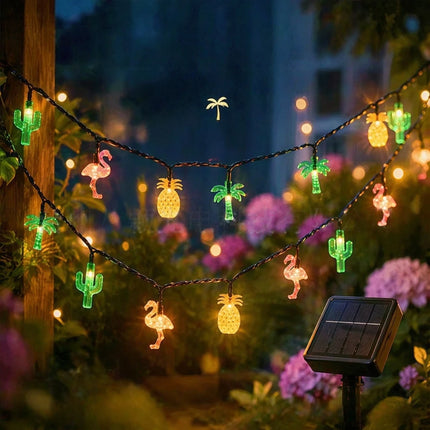 LED Fairy Light Solar Flamingo Pineapple Palm Tree String Lights - LED Fairy Light - Mavesan - Mad Fly Essentials