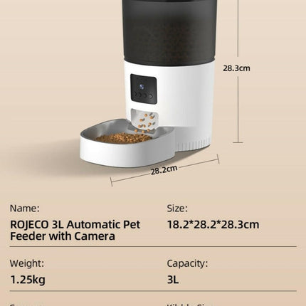 Smart Automatic Cat Feeder With Camera Video-Dog Food Dispenser