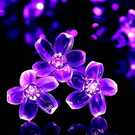 Outdoor Solar LED Fairy Lights Cherry Blossoms Garden Lawn Patio Decor - Mad Fly Essentials