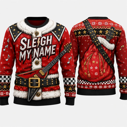 3D Hoodies Men Xmas Rocking Skull Christmas Viking Sweater - 3D Hoodies - Vikineey - Mad Fly Essentials