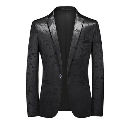Blazer Men 3D Sequin Printed Pocket Lapel Blazer - Blazer - Micoopie - Mad Fly Essentials