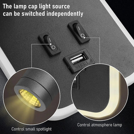 LED Wall Sconce 6W Minimalist USB Rectangular Lamp - LED Wall Sconce - Vecli - Mad Fly Essentials