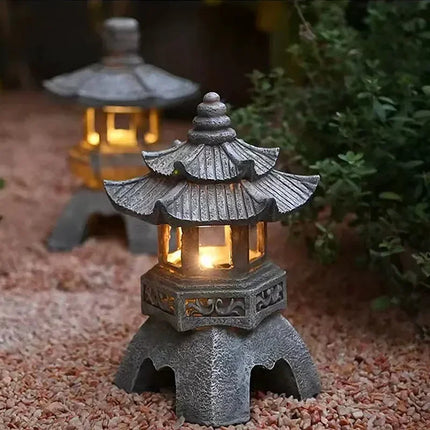 Garden Decor Solar Zen Lights Outdoor LED Pagoda - Garden Decor - Garden Pros - Mad Fly Essentials