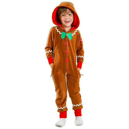 Baby Boy Gingerbread Christmas Costume Jumpsuit - Kids Shop Mad Fly Essentials