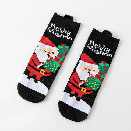 Women Cartoon Christmas Socks