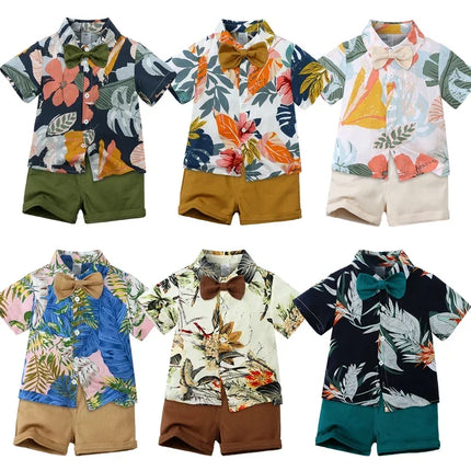 Clothing Set Boy Summer Floral Vacation Seasonal Wear - Clothing Set - Surferfish - Mad Fly Essentials