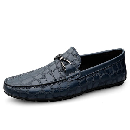 Flats Men Genuine Leather Business Casual Shoes - Flats - M Anxiu - Mad Fly Essentials