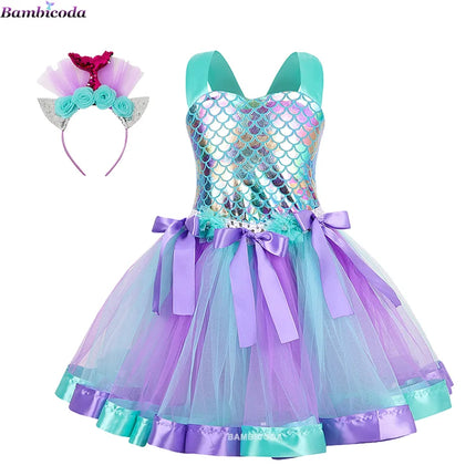 Girl Seasonal Wear Mermaid Cosplay Costume Dress - Girl Seasonal Wear - Cecheetah - Mad Fly Essentials
