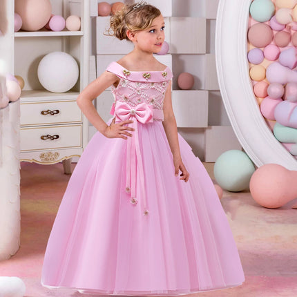 Princess Dress Girls Elegant Floral Ball Gown - Princess Dress - Adyce - Mad Fly Essentials