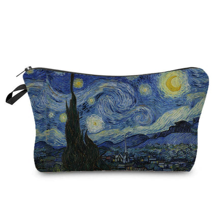 Women Van Gogh Starry Night Cosmetic Bag