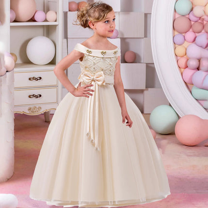 Princess Dress Girls Elegant Floral Ball Gown - Princess Dress - Adyce - Mad Fly Essentials