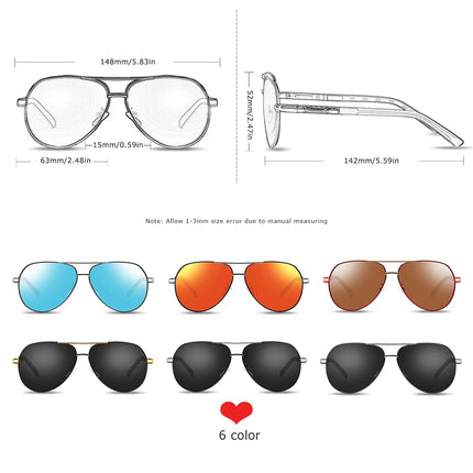 Men Sunglasses Polarized Red Designer Eyewear - Men Sunglasses - Barcur - Mad Fly Essentials