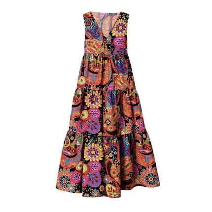 A - Line Dress Women European Floral Casual Dress - A-Line Dress - JIM & NORA - Mad Fly Essentials