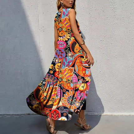A - Line Dress Women European Floral Casual Dress - A-Line Dress - JIM & NORA - Mad Fly Essentials