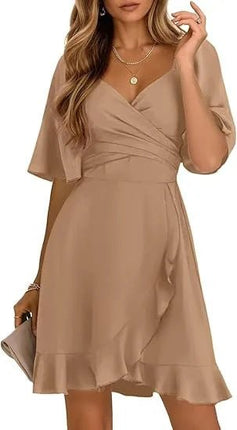 A-Line Dress Women Summer Thin Casual Midi Vacation Dress - A-Line Dress - Allneon - Mad Fly Essentials