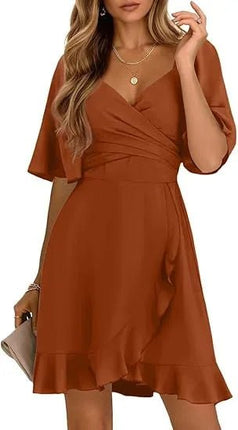 A-Line Dress Women Summer Thin Casual Midi Vacation Dress - A-Line Dress - Allneon - Mad Fly Essentials