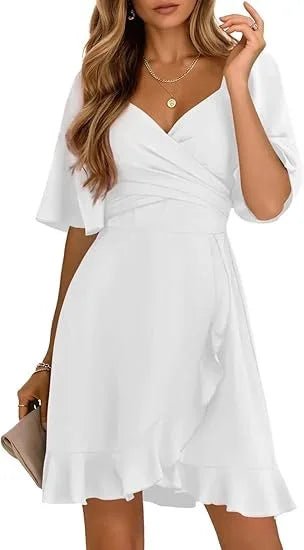 A-Line Dress Women Summer Thin Casual Midi Vacation Dress - A-Line Dress - Allneon - Mad Fly Essentials
