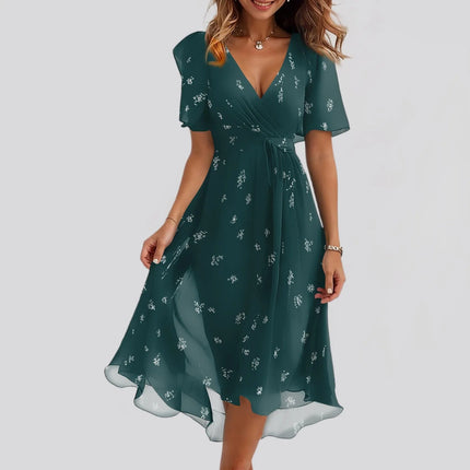 A - Line Dress Women Summer Thin Casual Midi Vacation Dress - A - Line Dress - Allneon - Mad Fly Essentials
