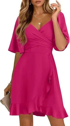 A-Line Dress Women Summer Thin Casual Midi Vacation Dress - A-Line Dress - Allneon - Mad Fly Essentials