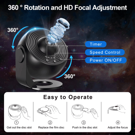 Starry Sky LED Galaxy Projector - Mad Fly Essentials