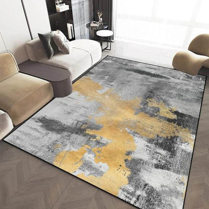 Abstract Modern Grey Washable Area Rug - Area Rug - EMG - Mad Fly Essentials