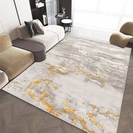 Abstract Modern Grey Washable Area Rug - Mad Fly Essentials