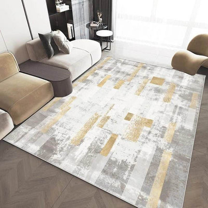 Abstract Modern Grey Washable Area Rug - Area Rug - EMG - Mad Fly Essentials
