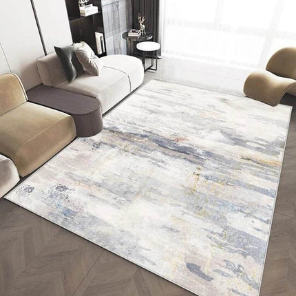 Abstract Modern Grey Washable Area Rug - Area Rug - EMG - Mad Fly Essentials