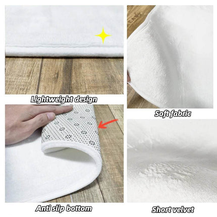 Abstract Modern Grey Washable Area Rug - Area Rug - EMG - Mad Fly Essentials