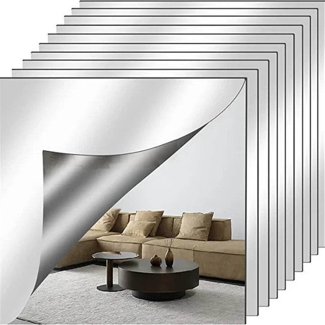 Acrylic 3D Self - Adhesive Mirror Wall Sticker Wall Decor - Wall Decor - Mirror Fitters - Mad Fly Essentials