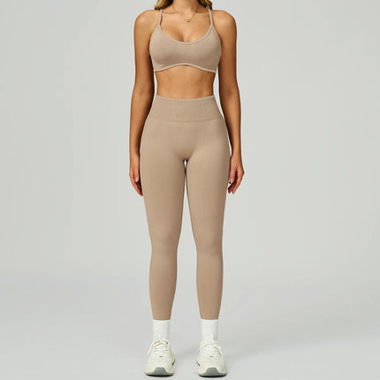 Activewear Set 2pc Pink Gym Yoga Workout Fitness Set - Activewear Set - Bessmini - Mad Fly Essentials