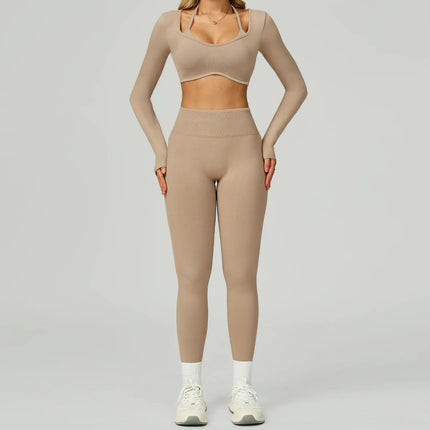 Activewear Set 2pc Pink Gym Yoga Workout Fitness Set - Activewear Set - Bessmini - Mad Fly Essentials