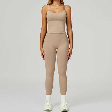 Activewear Set 2pc Pink Gym Yoga Workout Fitness Set - Activewear Set - Bessmini - Mad Fly Essentials