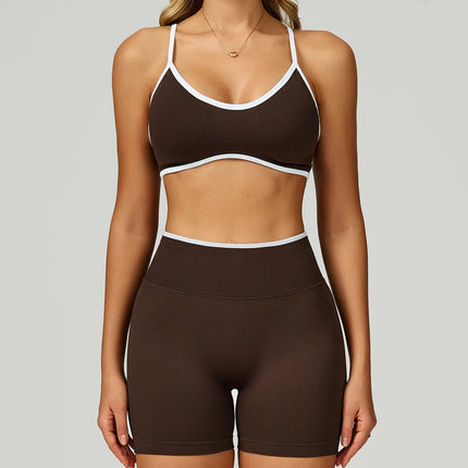 Activewear Set Women 2pc Crop Top Yoga Sportswear Set - Activewear Set - Bessmini - Mad Fly Essentials
