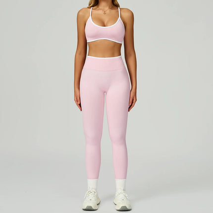 Activewear Set Women 2pc Crop Top Yoga Sportswear Set - Activewear Set - Bessmini - Mad Fly Essentials