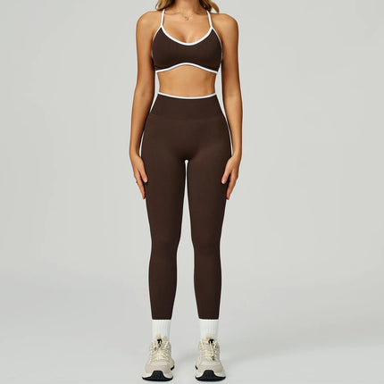 Activewear Set Women 2pc Crop Top Yoga Sportswear Set - Activewear Set - Bessmini - Mad Fly Essentials