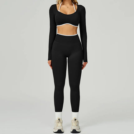 Activewear Set Women 2pc Crop Top Yoga Sportswear Set - Activewear Set - Bessmini - Mad Fly Essentials