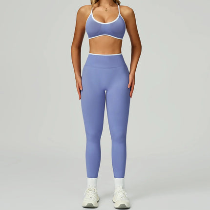 Activewear Set Women 2pc Crop Top Yoga Sportswear Set - Activewear Set - Bessmini - Mad Fly Essentials