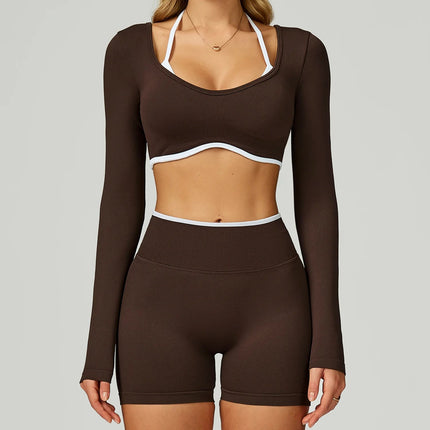 Activewear Set Women 2pc Crop Top Yoga Sportswear Set - Activewear Set - Bessmini - Mad Fly Essentials