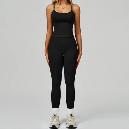 Activewear Set Women 2pc Crop Top Yoga Sportswear Set - Activewear Set - Bessmini - Mad Fly Essentials