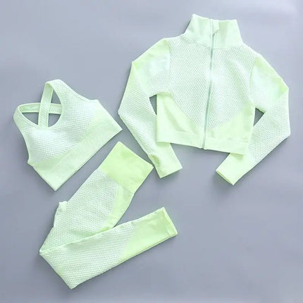 Activewear Set Women 2pcs Seamless Short Fitness Set - Activewear Set - BlackArachnia - Mad Fly Essentials