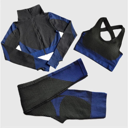 Activewear Set Women 2pcs Seamless Short Fitness Set - Activewear Set - BlackArachnia - Mad Fly Essentials