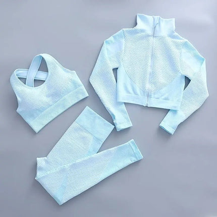 Activewear Set Women 2pcs Seamless Short Fitness Set - Activewear Set - BlackArachnia - Mad Fly Essentials