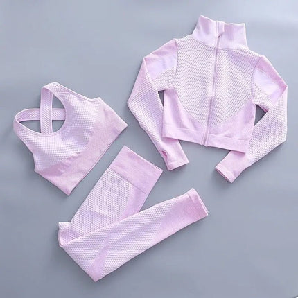 Activewear Set Women 2pcs Seamless Short Fitness Set - Activewear Set - BlackArachnia - Mad Fly Essentials