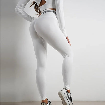 Activewear Set Women Solid Blue Leggings Crop Top Set - Activewear Set - Ensemble - Mad Fly Essentials