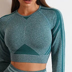 Dark green long-T