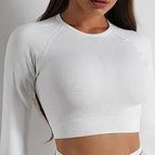 White long-sleeved t