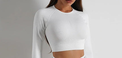 Activewear Set Women Solid Blue Leggings Crop Top Set - Activewear Set - Ensemble - Mad Fly Essentials